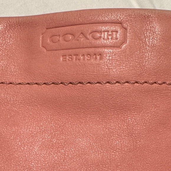 Coach Y2K Pink Leather Carly Shoulder Bag with Metal Accents - Picture 12 of 12